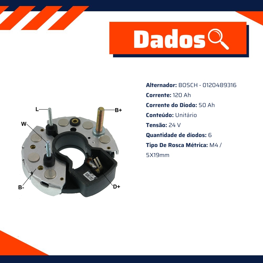 Placa de Diodos - Gauss - GA1909