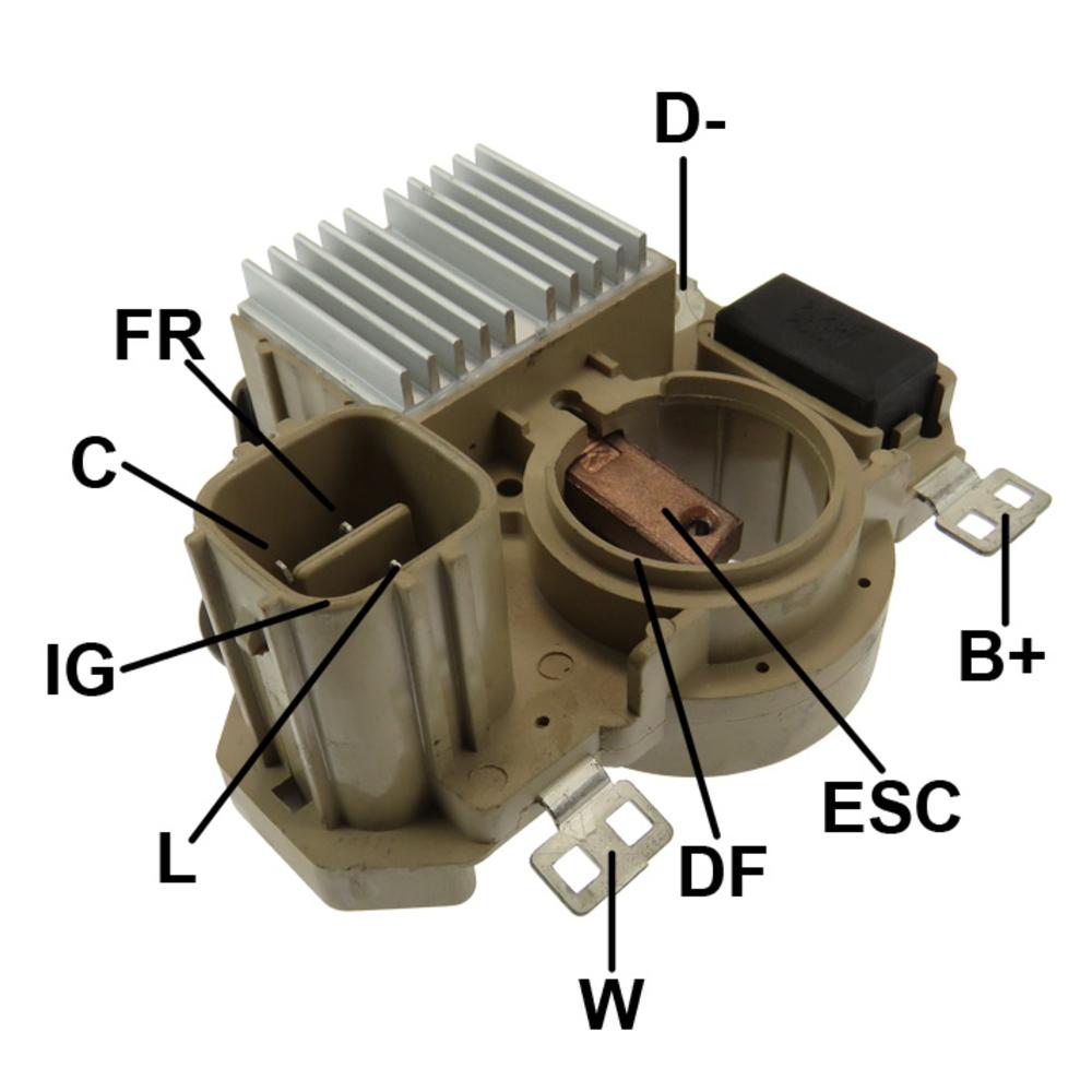 Regulador de Voltagem 14V para Honda Civic e FIT - Gauss - GA868