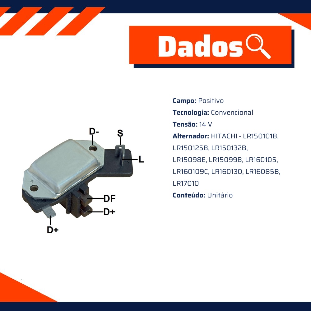 Regulador de Voltagem 14V - Gauss - GA246