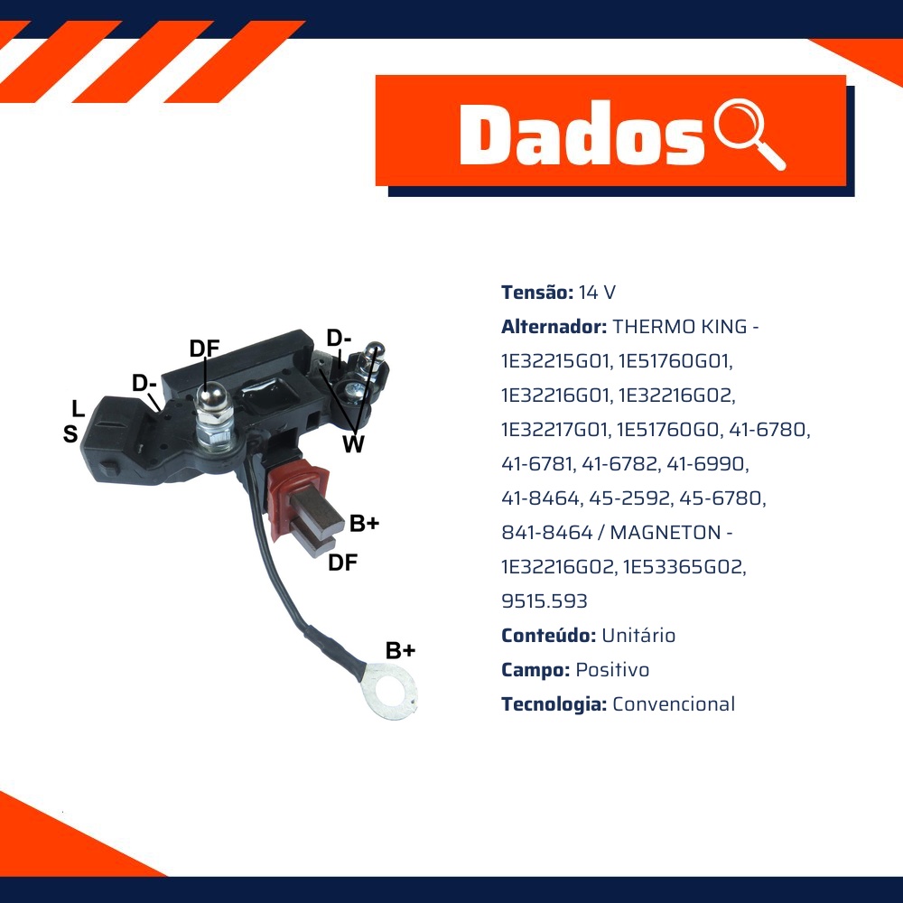 Regulador de Voltagem 14V - Gauss - GA606