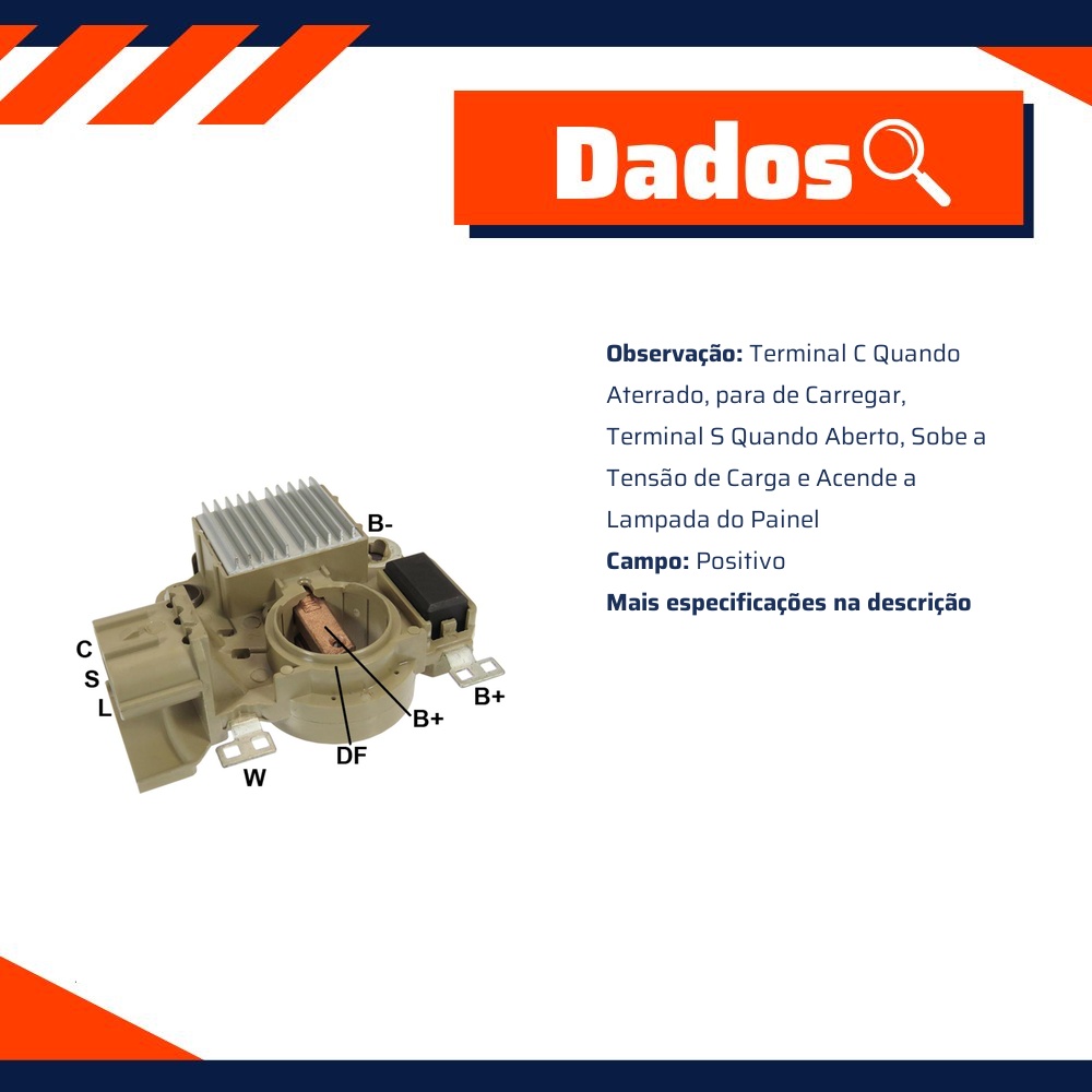 Regulador de Voltagem 14V para Subaru Forester e Impreza - Gauss - GA772