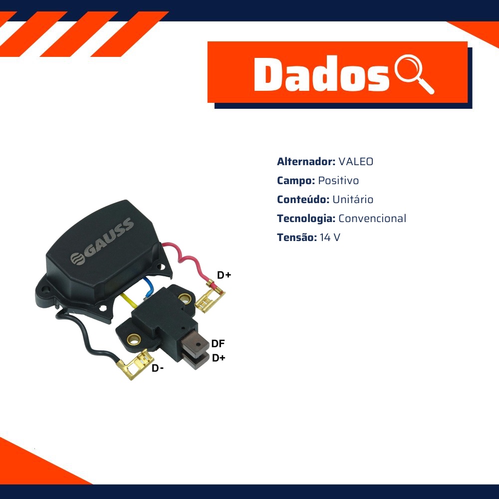 Regulador de Voltagem 14V - Gauss - GA926