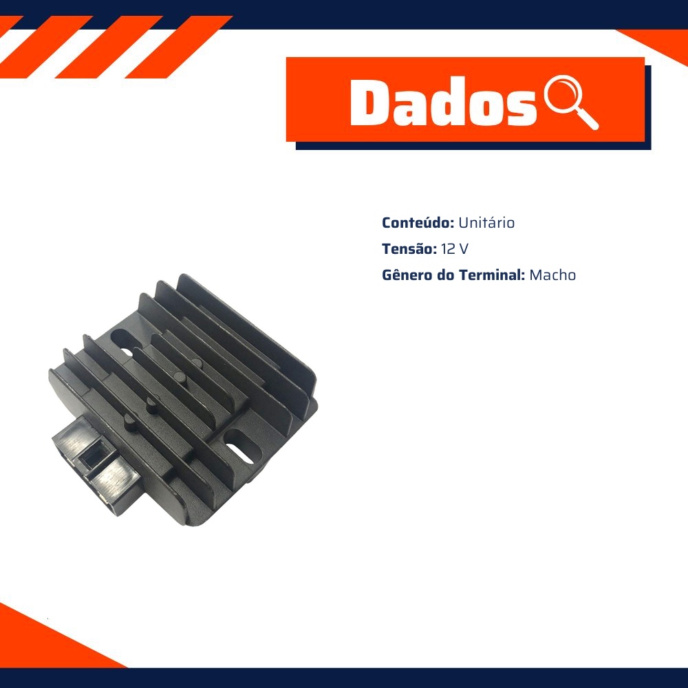 Regulador Retificador 12V para Sundown Future 125 - Gauss - GM10025