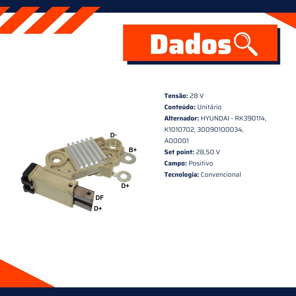 Regulador de Voltagem 28V - Gauss - GA109