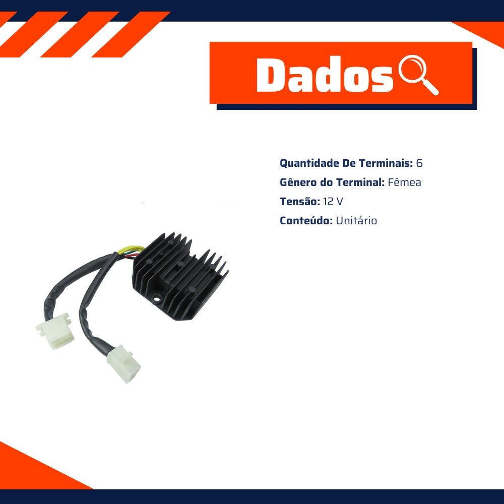 Regulador Retificador 12V para Honda CB 400 e CB 450 - Gauss - GM10010