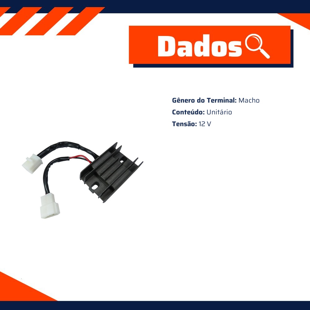 Regulador Retificador 12V para Suzuki Intruder 125 e Intruder 250 - Gauss - GM10013