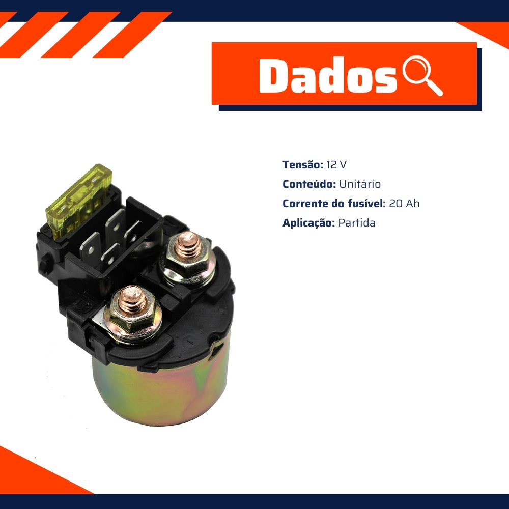 Relé de Partida para Honda NX 350 SAHARA - Gauss - GM22006