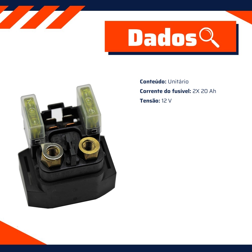 Relé de Partida para Yamaha XTZ 250 LANDER e YS 250 FAZER - Gauss - GM22025