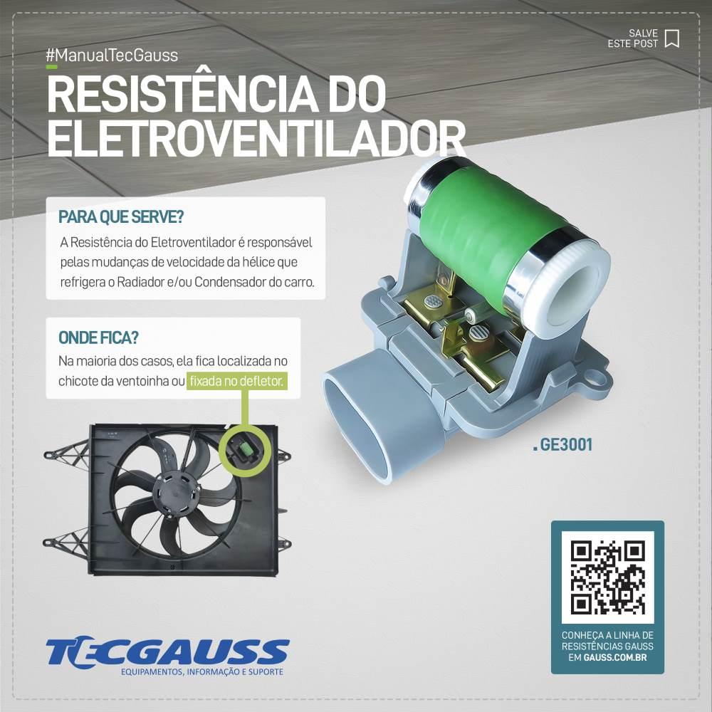 Resistência Módulo de Controle para Chevrolet Captiva - Gauss - GE3043