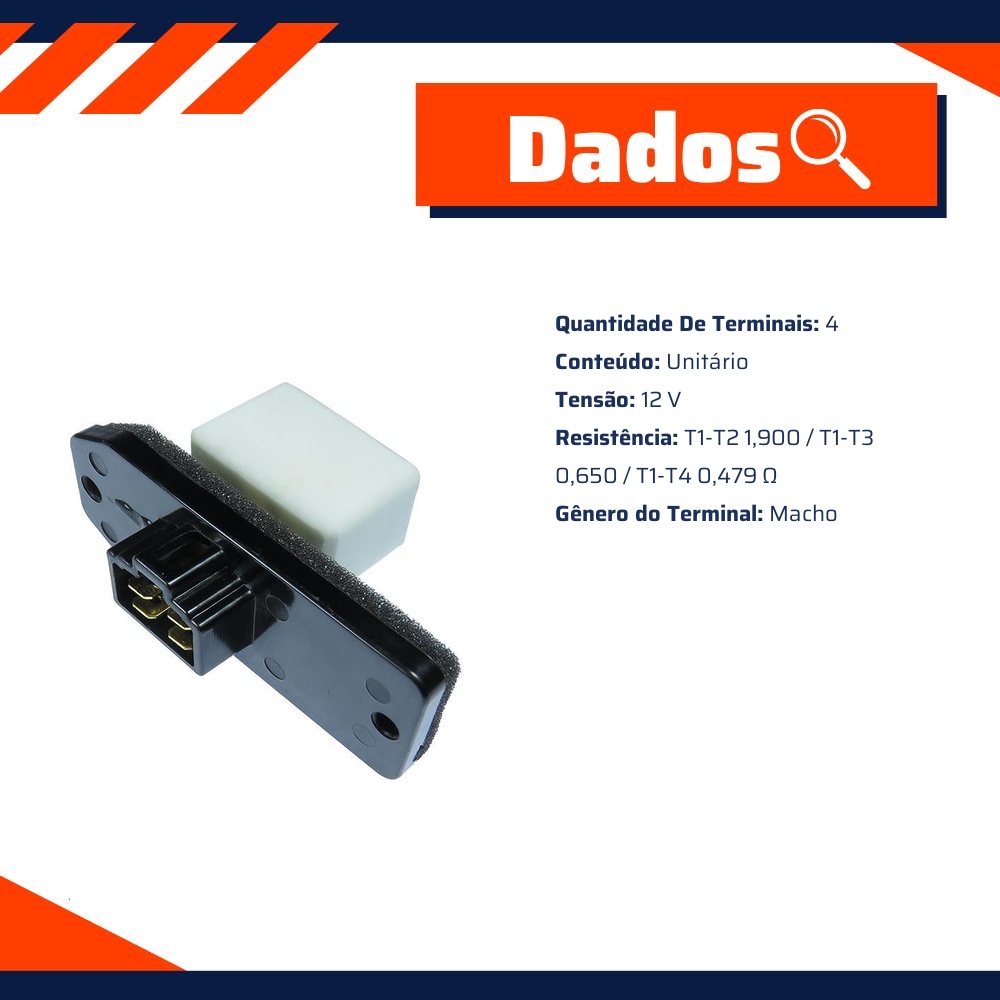 Resistência 12V para Mitsubishi L200 - Gauss - GE3080
