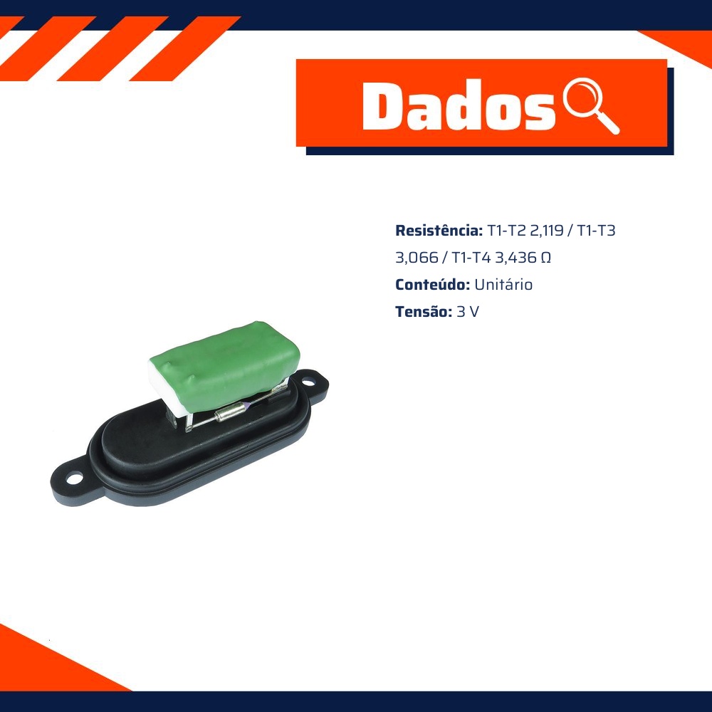Resistência 3V para Fiat Ducato - Gauss - GE3091