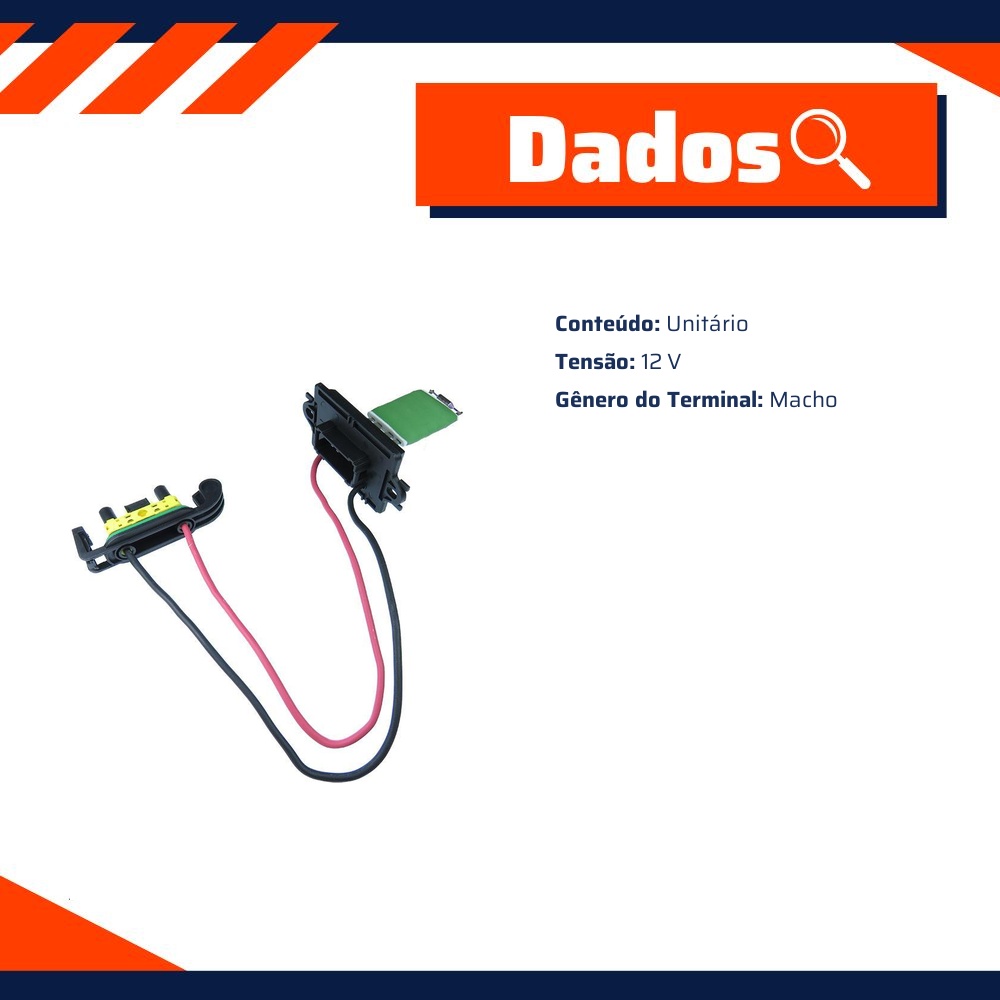Resistência 12V para Renault Megane e Megane Grand Tour - Gauss - GE3094