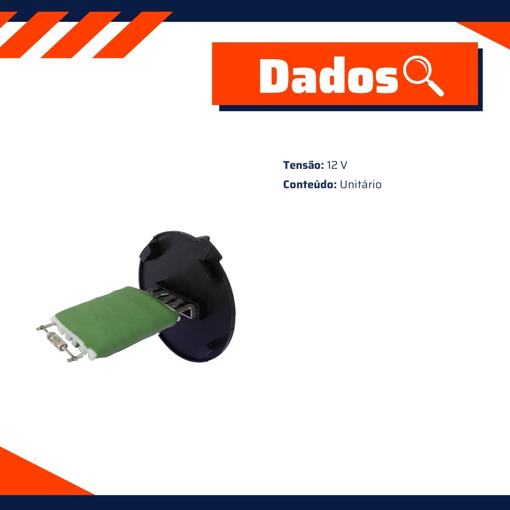 Resistência 12V para Citroen C3 e C3 Picasso - Gauss - GE3116