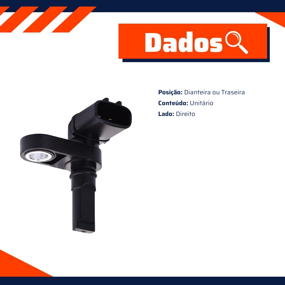 Sensor ABS Dianteiro ou Traseiro Direito para Toyota Land Cruiser - Gauss - GS2558