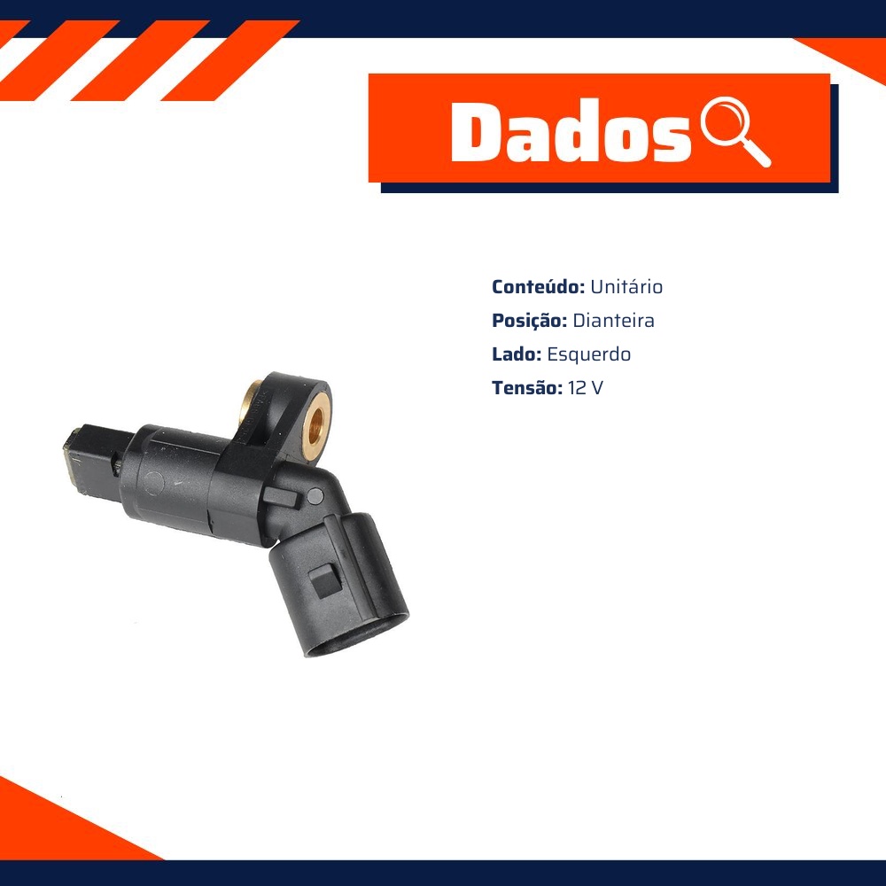 Sensor Abs Dianteiro Esquerdo - Gauss - GS2007