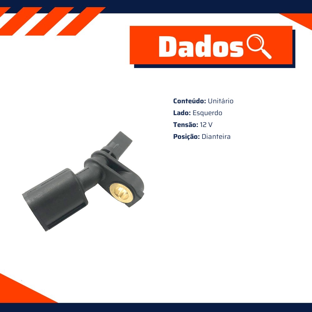 Sensor ABS Lado Esquerdo - Gauss - GS2861