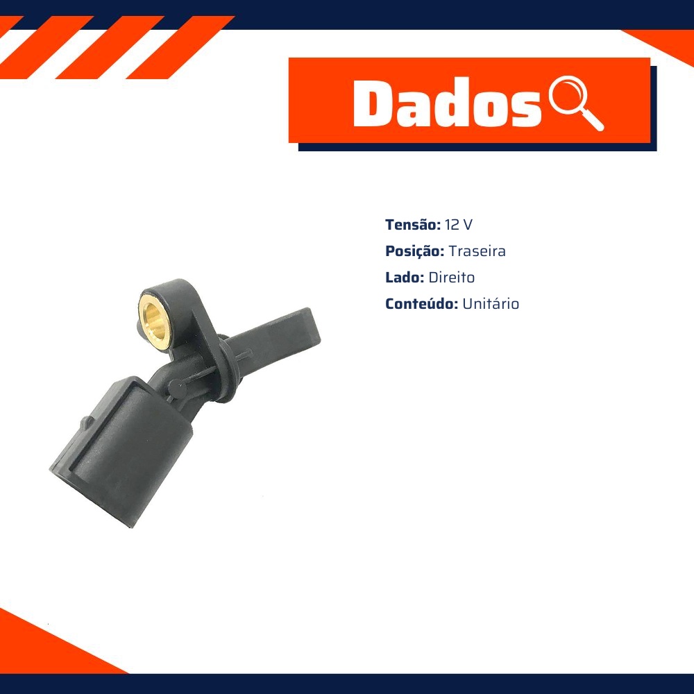 Sensor ABS Lado Direito - Gauss - GS2862