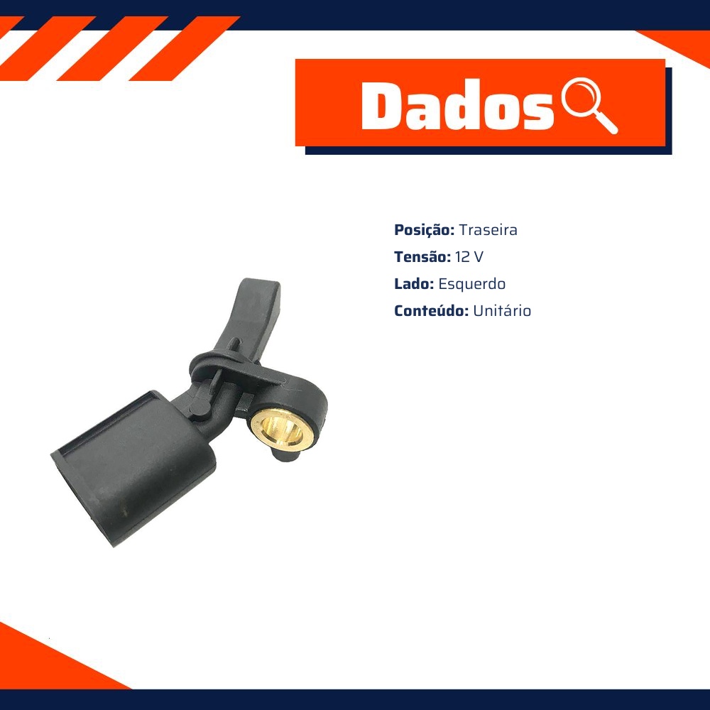 Sensor ABS Lado Esquerdo - Gauss - GS2863