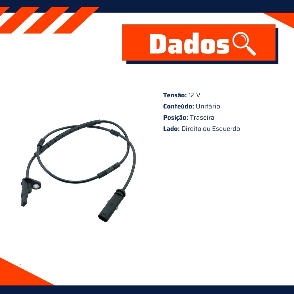 Sensor Abs Traseiro - Gauss - GS2050