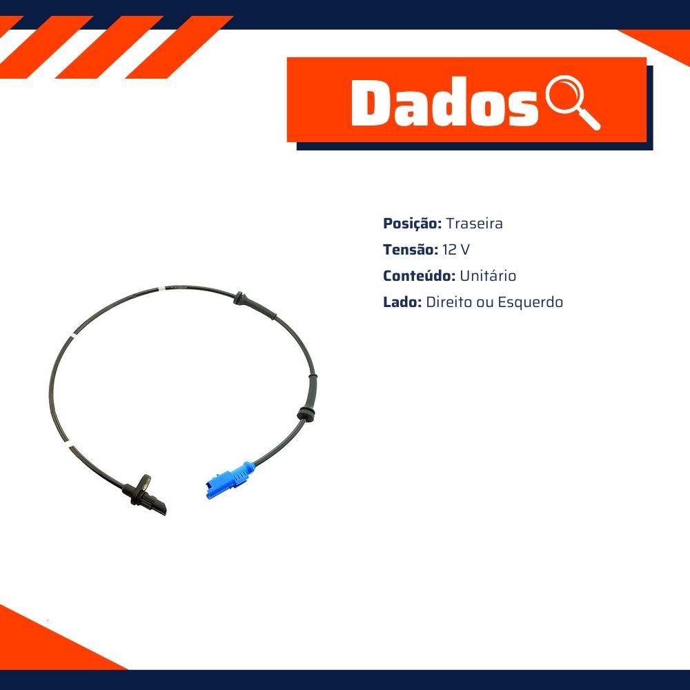 Sensor Abs Traseiro - Gauss - GS2085