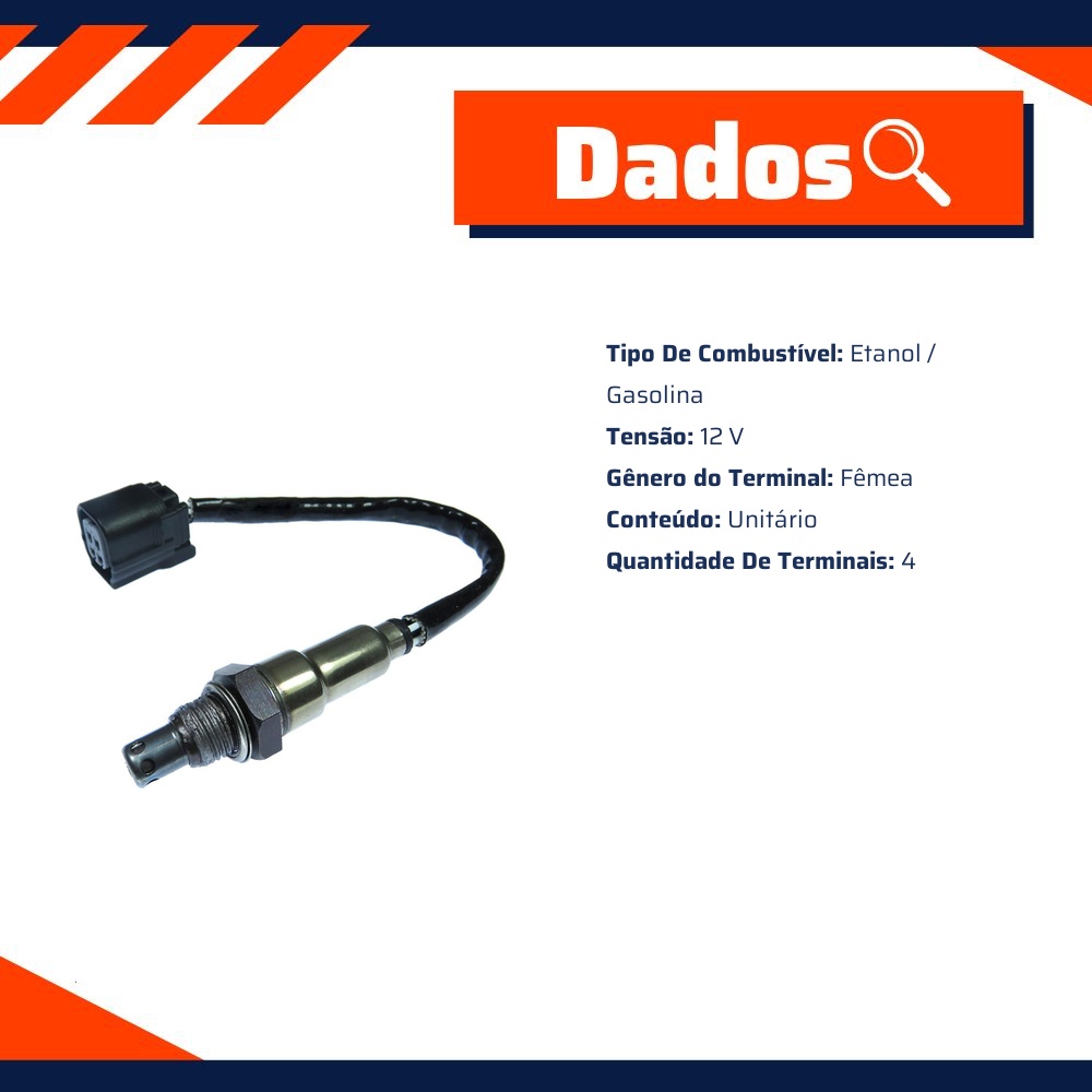 Sonda Lambda 12V para Honda NXR 160 BROS - Gauss - GM18006