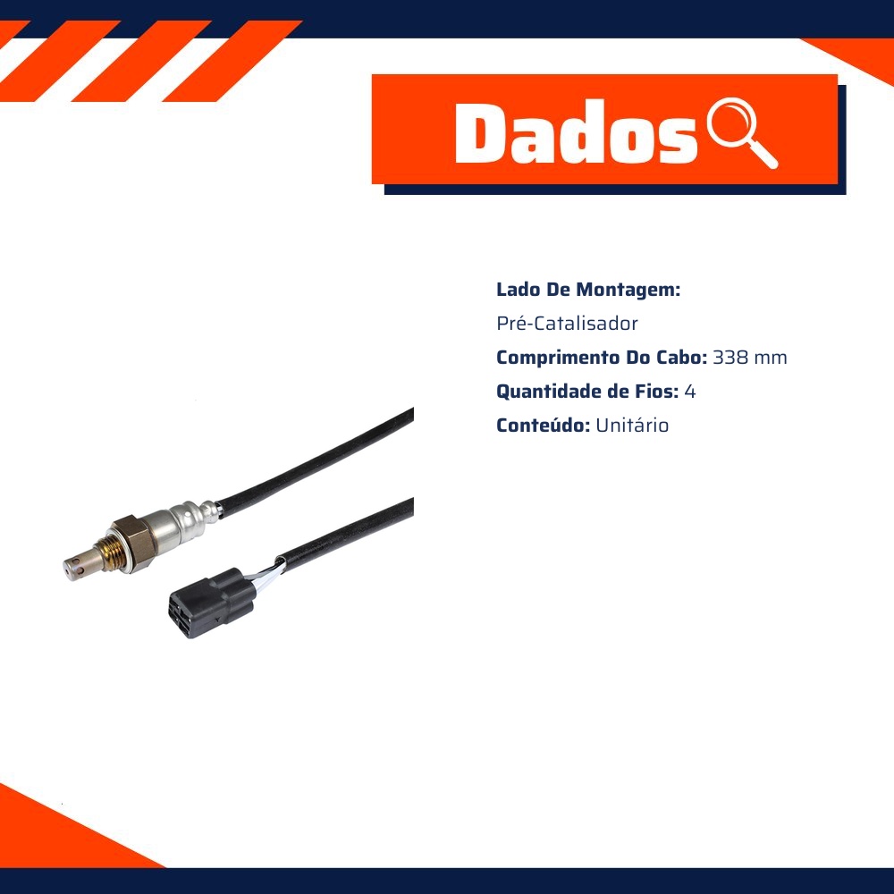 Sonda Lambda para Moto - Gauss - GM18009