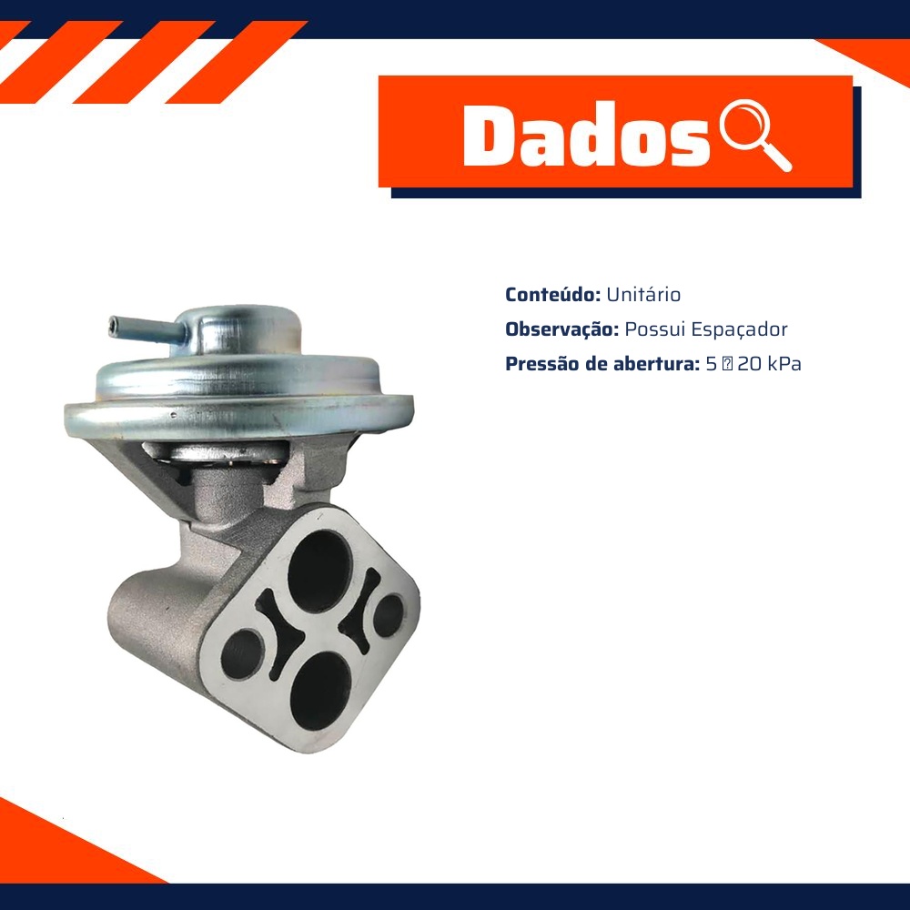 Válvula Egr para Hyundai Santa Fé e Sonata - Gauss - GI2049