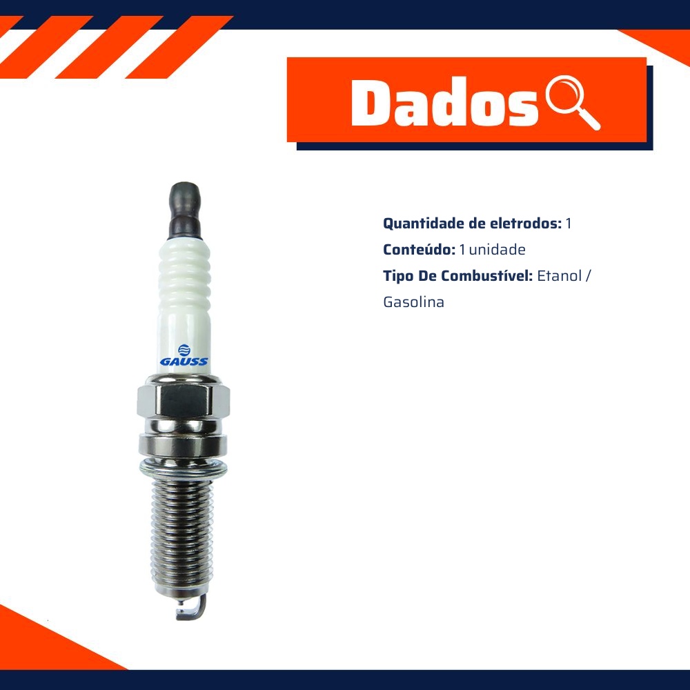 Vela de Ignição - Gauss - GV8R22-09
