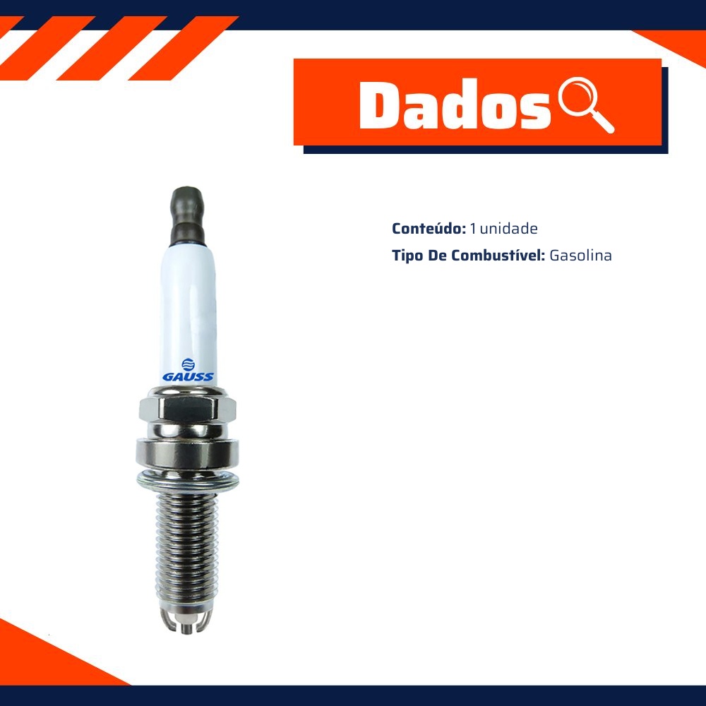 Vela de Ignição para BMW R 1200 GS e R NINE T - Gauss - GV8R28D