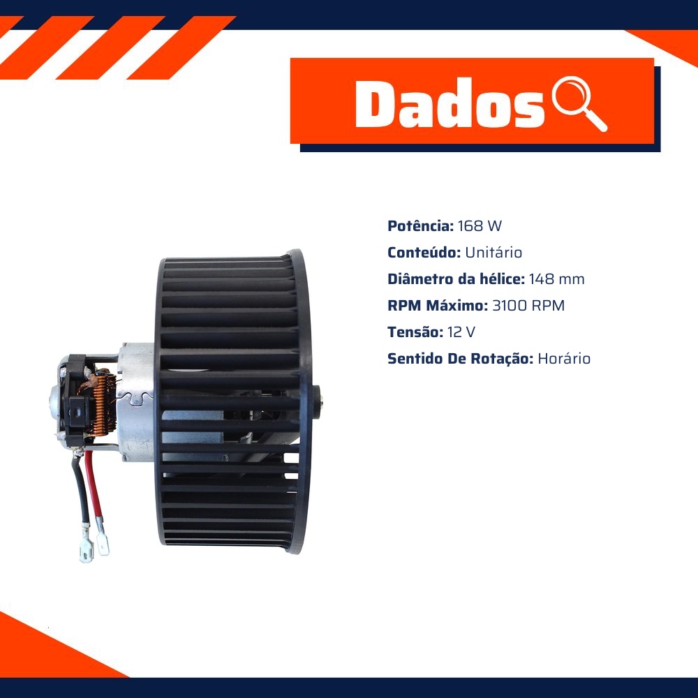 Motor do Ventilador Interno - Gauss - GE4000