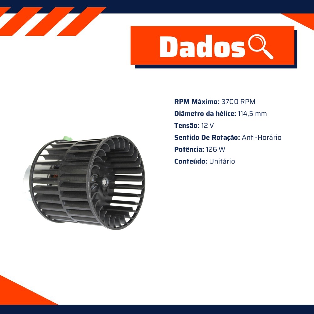 Motor do Ventilador Interno - Gauss - GE4021
