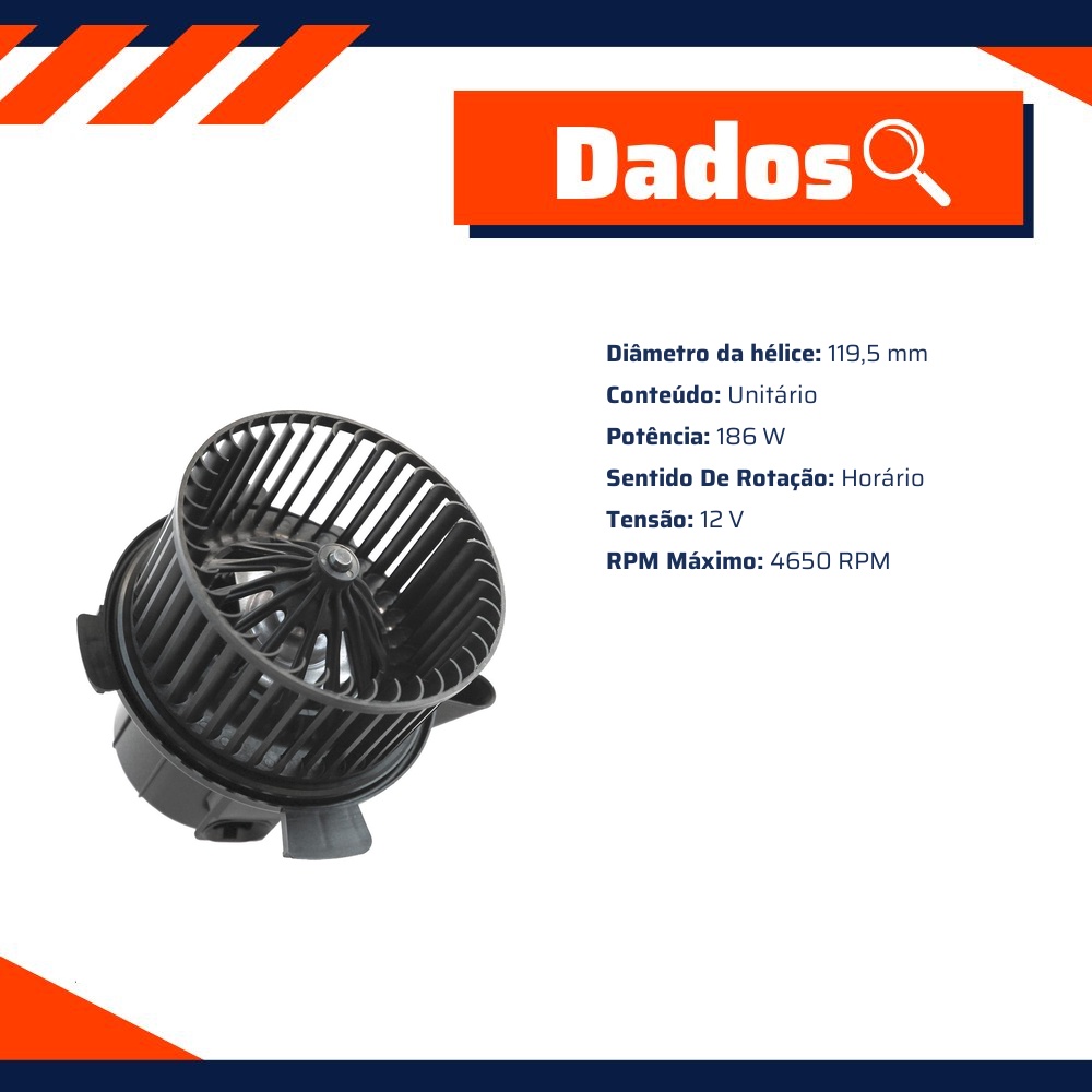 Motor do Ventilador Interno - Gauss - GE4024