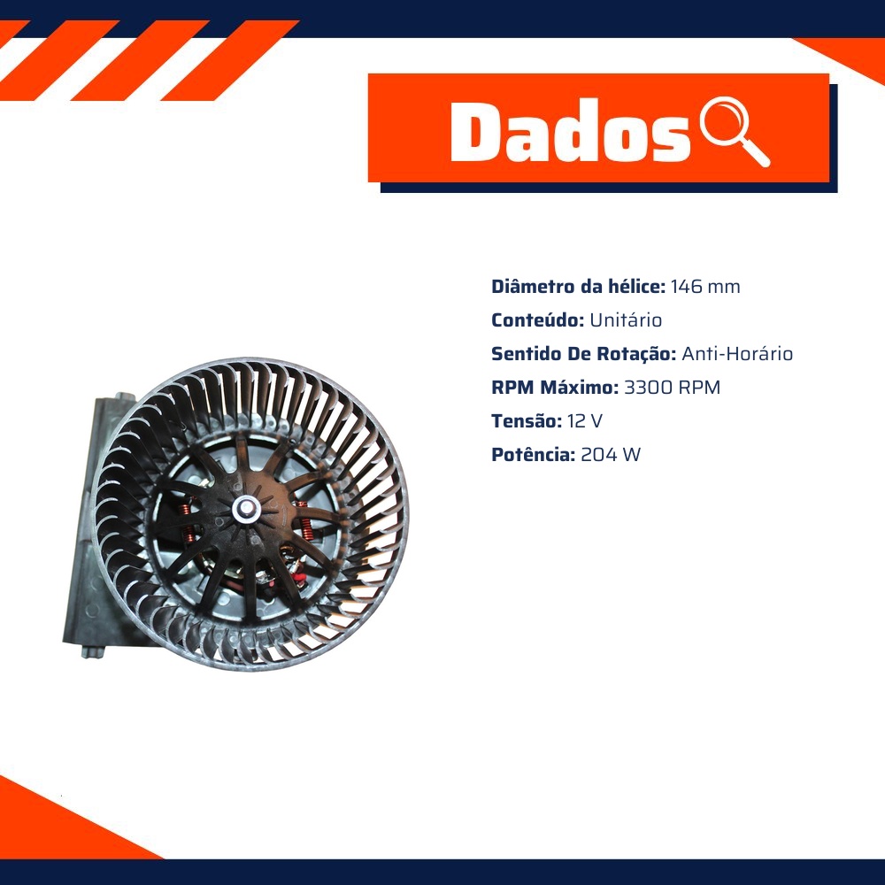 Motor do Ventilador Interno - Gauss - GE4102