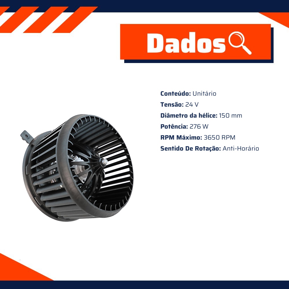 Motor do Ventilador Interno - Gauss - GE4108