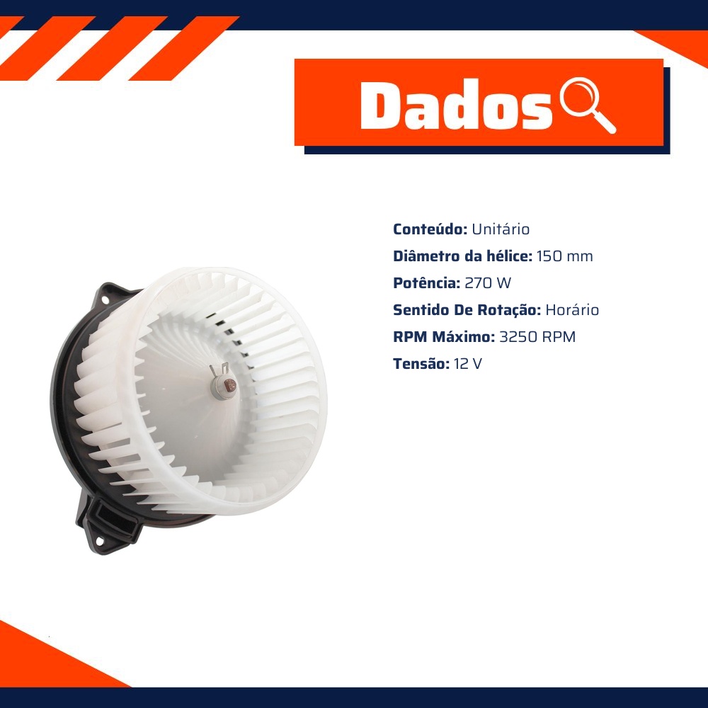 Motor do Ventilador Interno - Gauss - GE4310