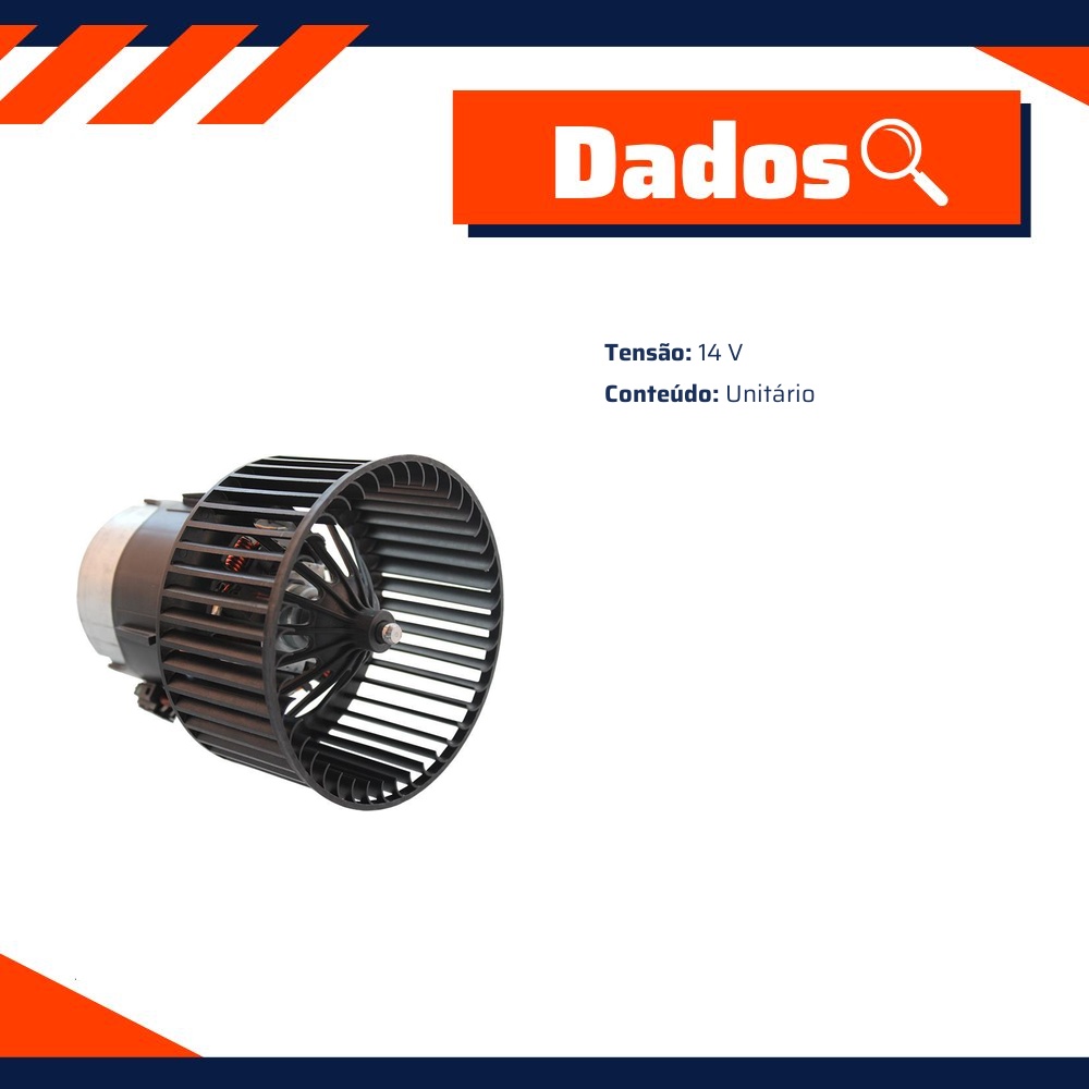 Motor do Ventilador Interno para Chevrolet Meriva - Gauss - GE4368