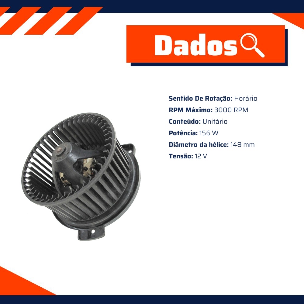 Motor do Ventilador Interno - Gauss - GE4403