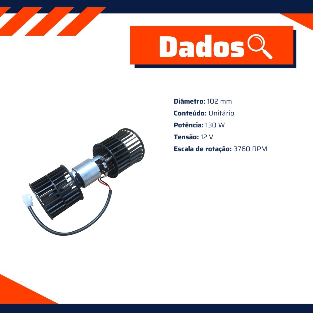 Motor do Ventilador Interno - Gauss - GE4632
