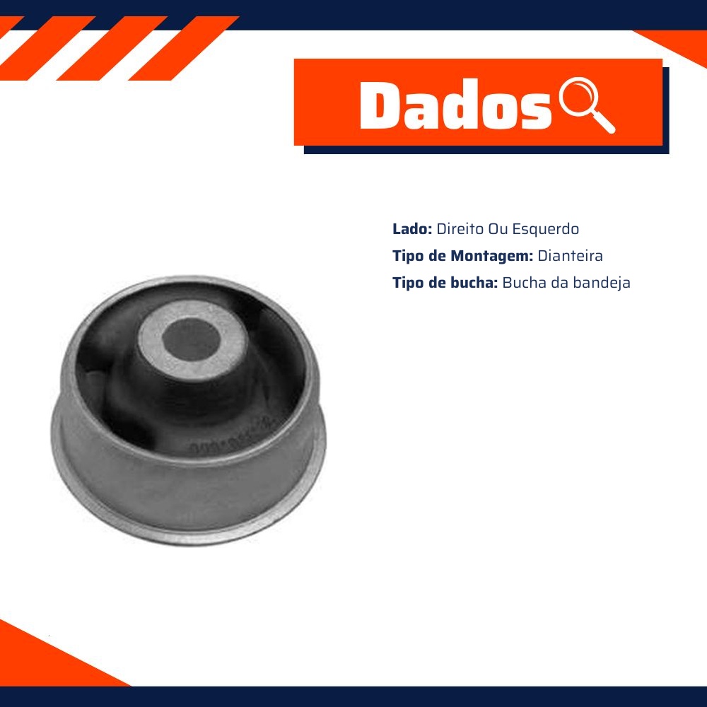 Bucha Traseira Bandeja Dianteira para Chevrolet Meriva e Montana - Cobra Automotiva - B1126 C