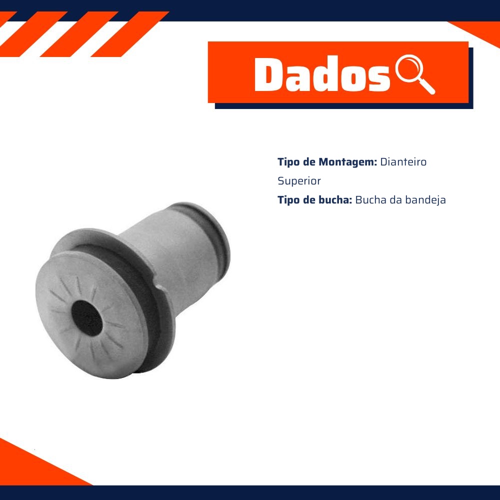 Bucha Bandeja Superior Dianteira para Chevrolet Blazer e S10 - Cobra Automotiva - B1204 C