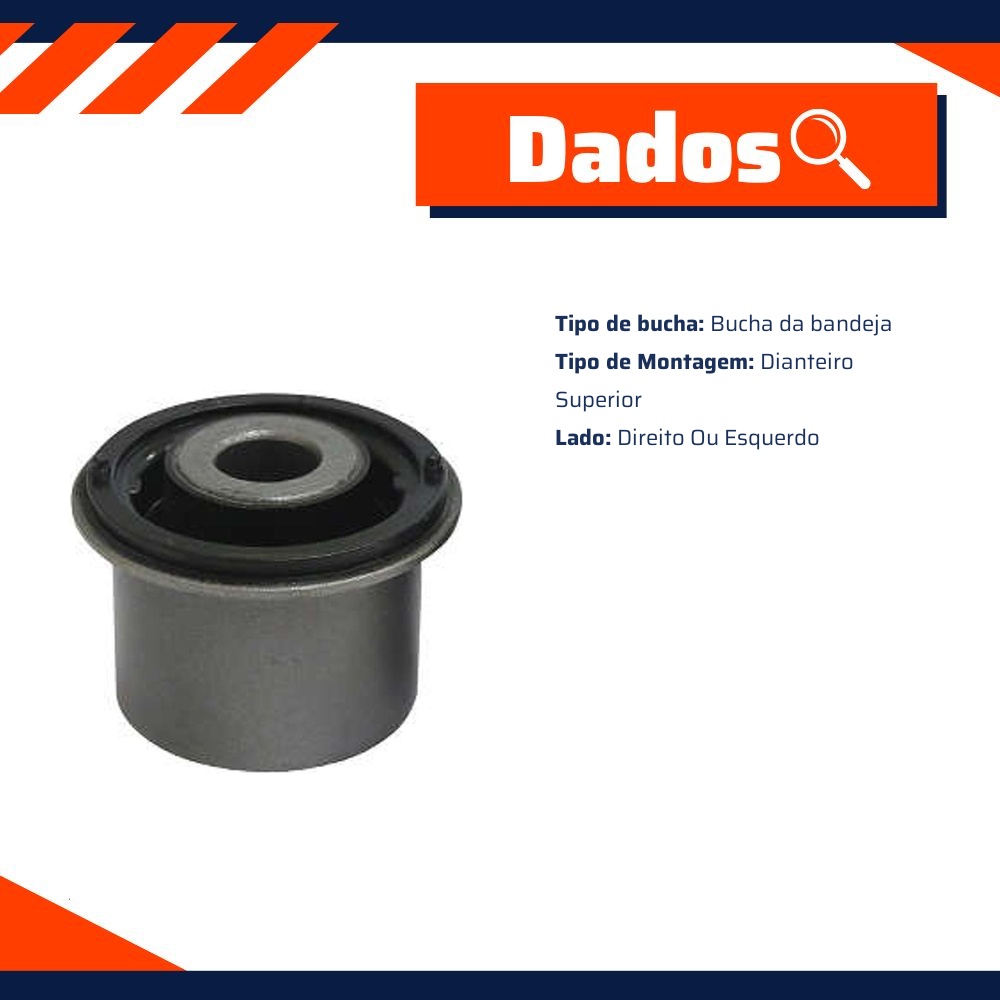 Bucha Superior Bandeja Dianteira para Chevrolet S10 - Cobra Automotiva - B1610 C