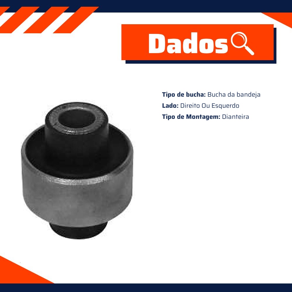 Bucha Traseira Bandeja Dianteira para Renault Kwid - Cobra Automotiva - B4198 C
