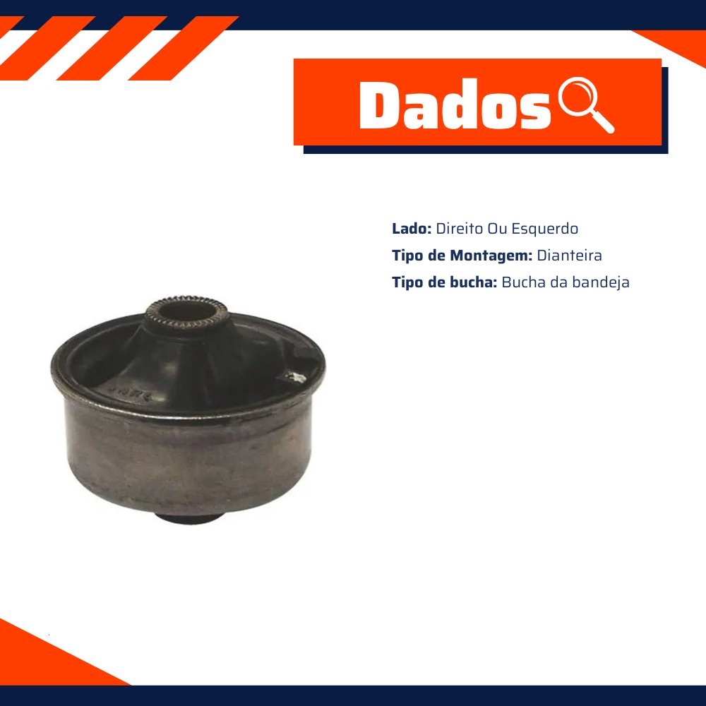 Bucha Traseira Bandeja Dianteira para Toyota Corolla - Cobra Automotiva - B6229 C