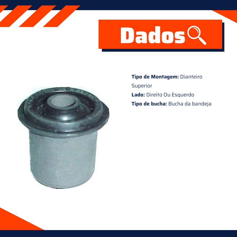 Bucha Bandeja Superior Dianteira para Toyota Hilux - Cobra Automotiva - B6233 C