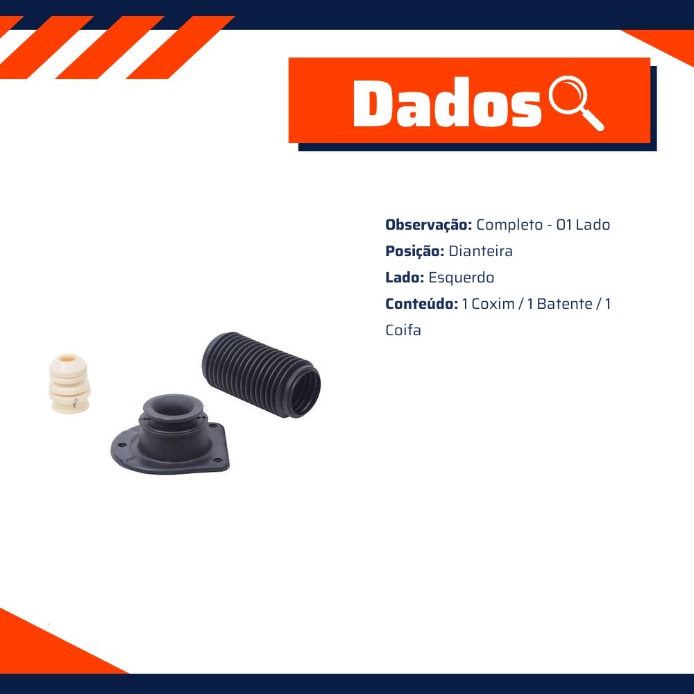 Kit do Amortecedor Dianteiro Esquerdo - Cobra Automotiva - FT117EC