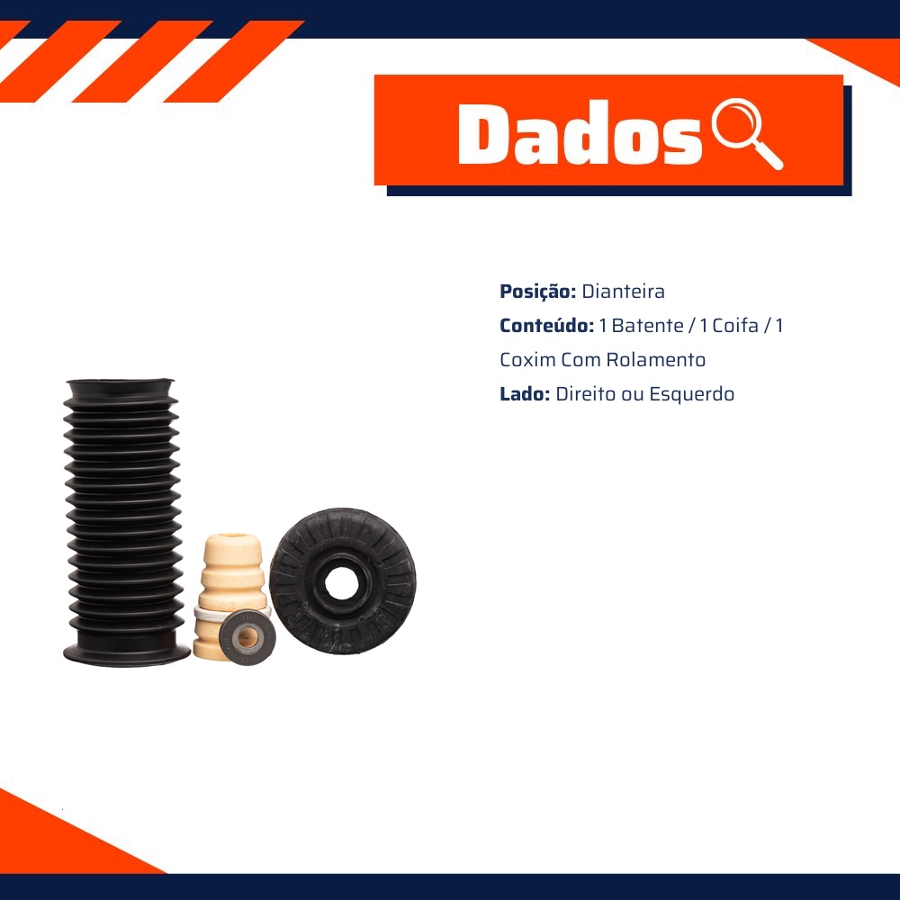 Kit Amortecedor Dianteiro para Chevrolet Onix e Prisma - Cobra Automotiva - GM312C C