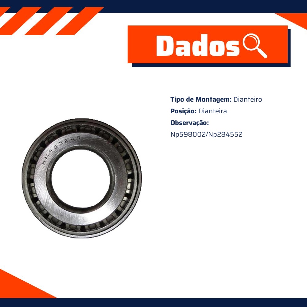 Rolamento Diferencial - Cobra Automotiva - HM903210249