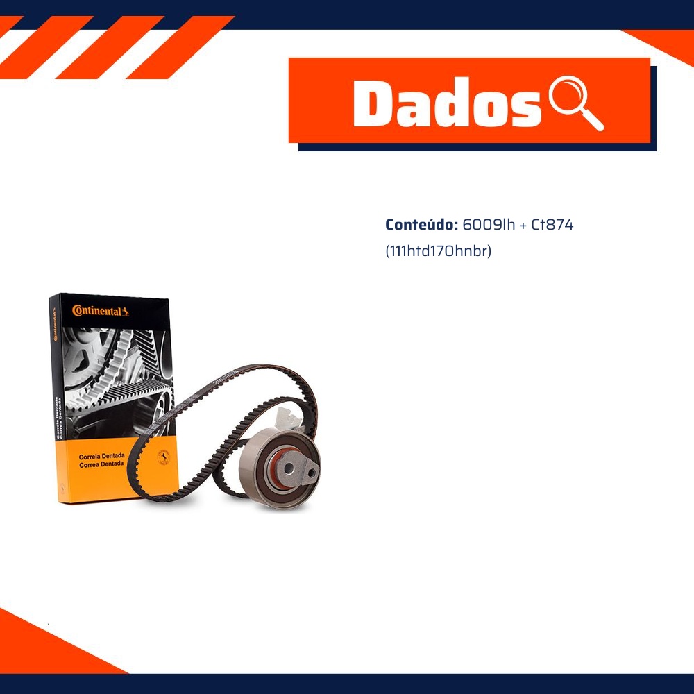 Kit Correia Dentada Sincronizadora - Cobra Automotiva - KT1400