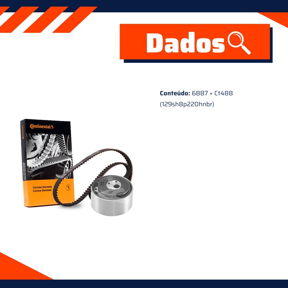 Kit Correia Dentada Sincronizadora - Cobra Automotiva - KT1485