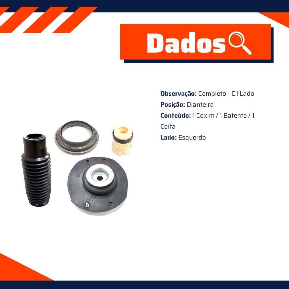 Kit do Amortecedor Dianteiro Esquerdo - Cobra Automotiva - PE617EC